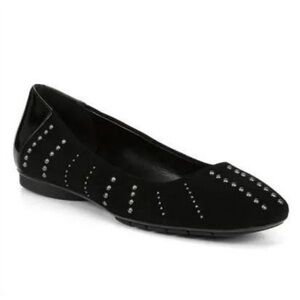 DONALD J. PLINER | Black Darren‎ Studded Suede & Patent
Ballet Flat Sz. 9